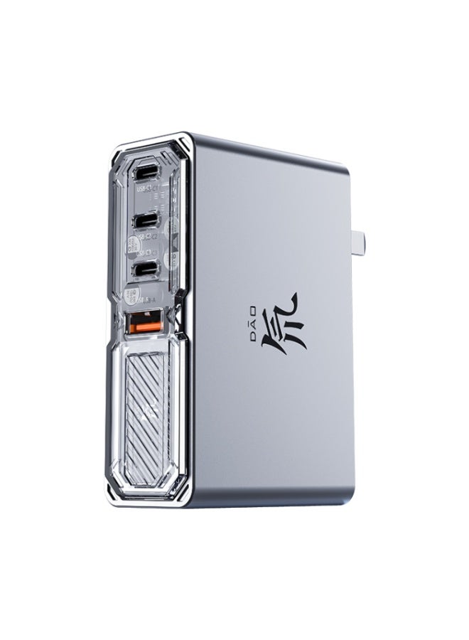 ريد ماجيك شاحن ريد ماجيك بقوة 140 واط للشحن السريع بأربعة منافذ بتقنية الغاليوم، تصميم مدمج، دبابيس قابلة للطي، تقنية نيو تشارجر 3.0، متوافق مع ريد ماجيك أسترا ونوفا، آيباد، الأجهزة اللوحية، آيفون، ماك بوك، واللابتوبات – يشمل كابل –منفذ امريكي - Image 2